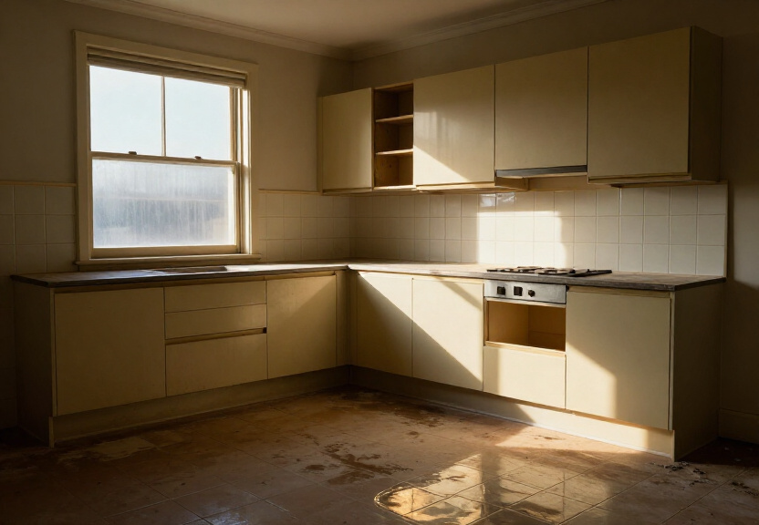 Dry basement in South Coogee after water extraction and drying