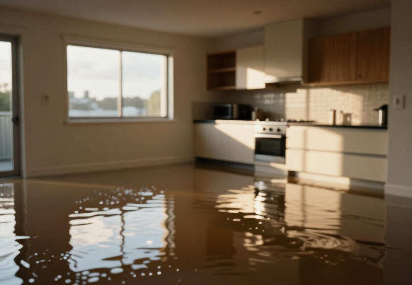 Flooded basement in South Coogee before extraction